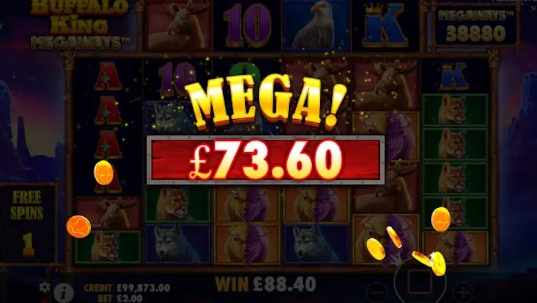 buffalo king megaways win