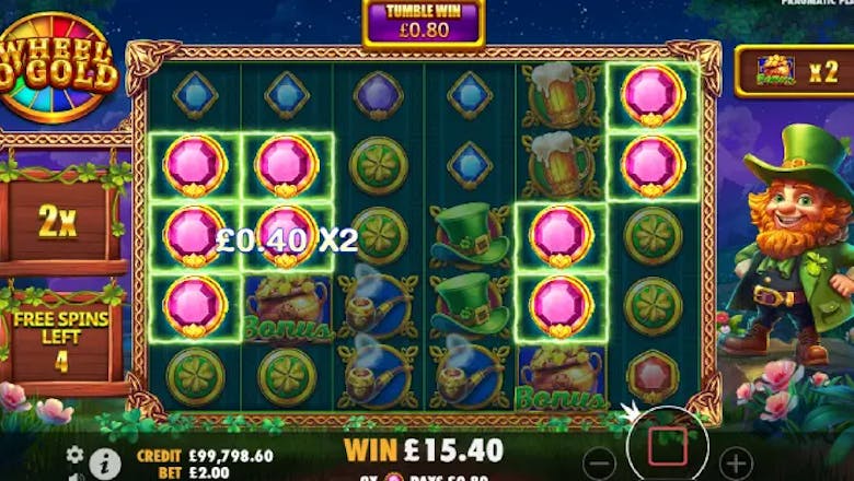 wheel o gold bonus feature