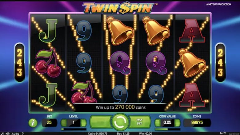 twin spin slot gameplay 2