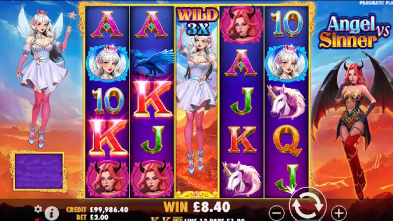 angel vs sinner slot gameplay