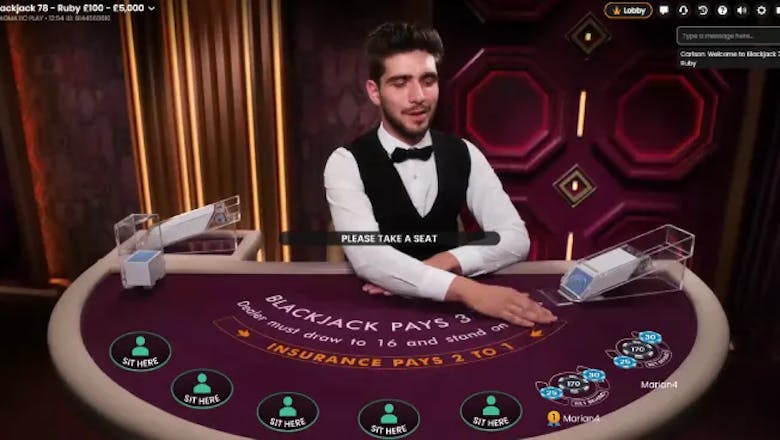 speed blackjack live casino game pragmatic play