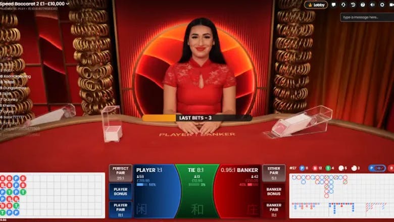 speed baccarat pragmatic play gameplay