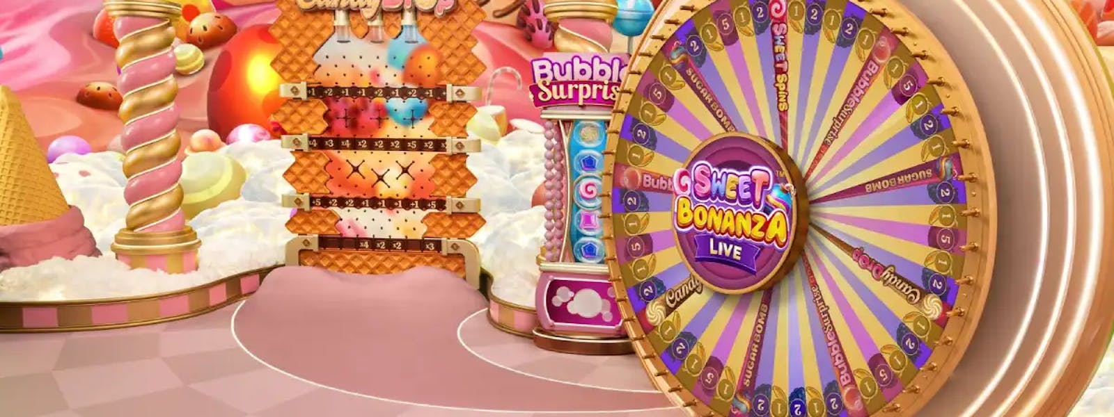 sweet bonanza candyland background