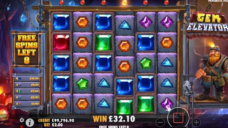 gem elevator freespins