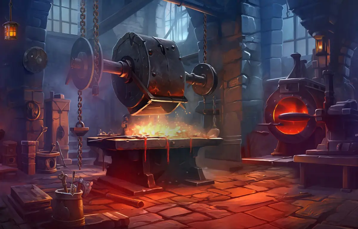 forging wilds slot background