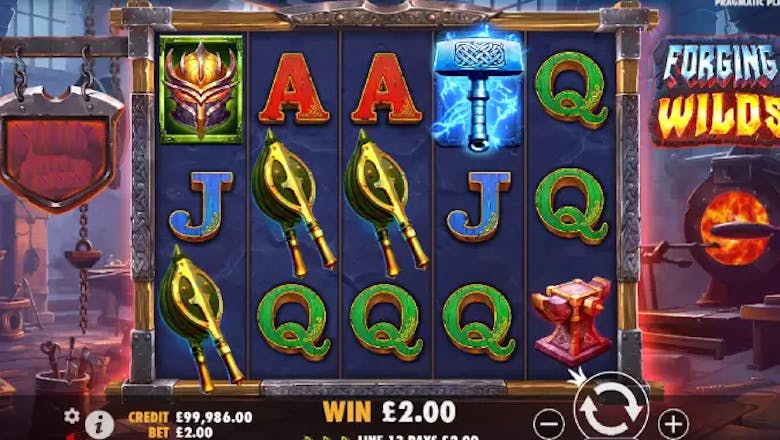 forging wilds slot basegame hit