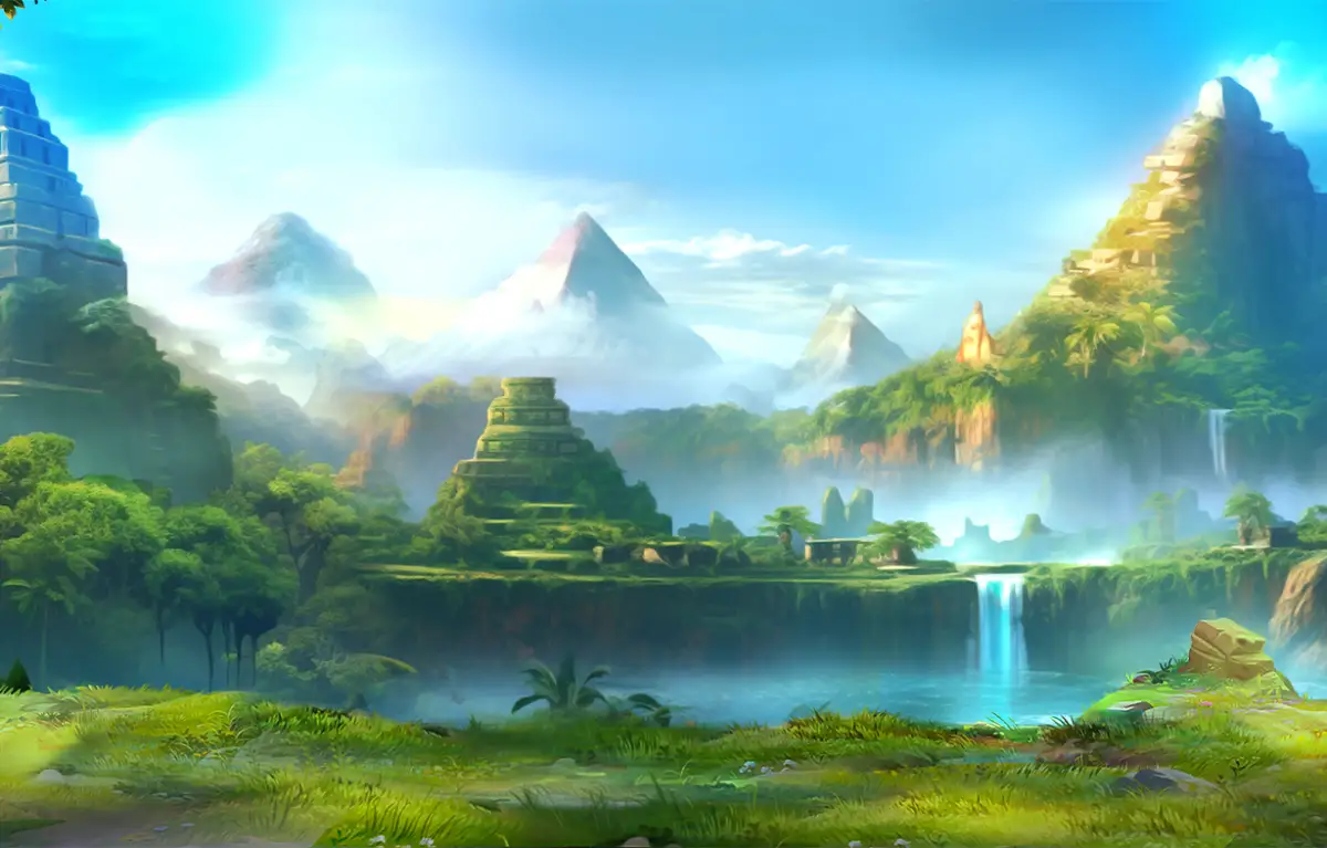 aztec treasure hunt slot background