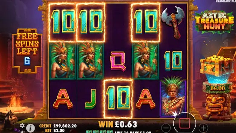 aztec treasure hunt freespins