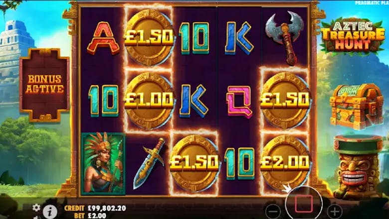 aztec treasure hunt freespins trigger