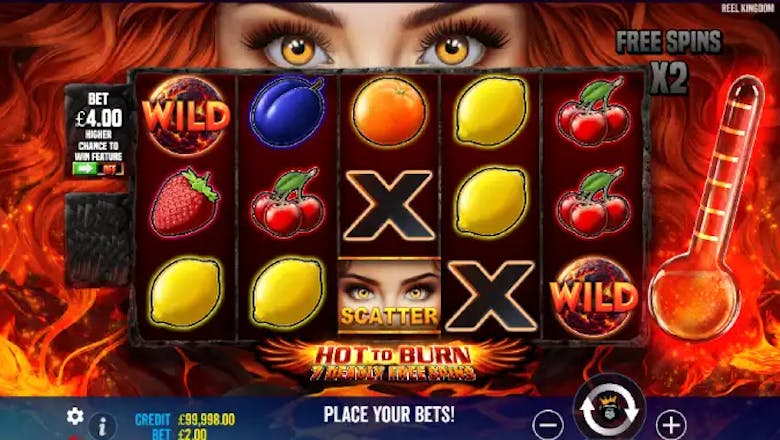 hot to burn 7 deadly free spins basegame
