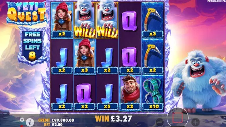 yeti quest slot freespins