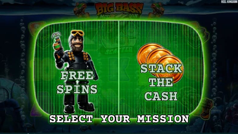 big bass mission fishin freespins mission select