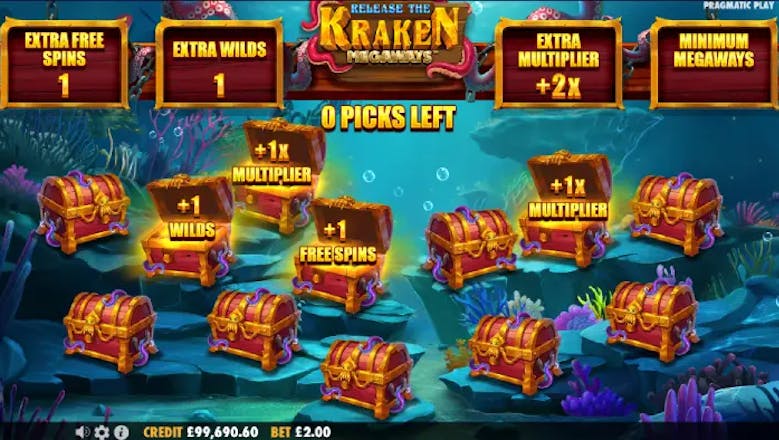 release the kraken freespins pick
