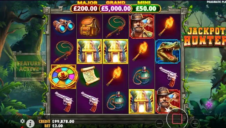 jackpot hunter bonus map feature