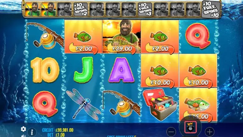 big bass bonanza freespins round screenshot