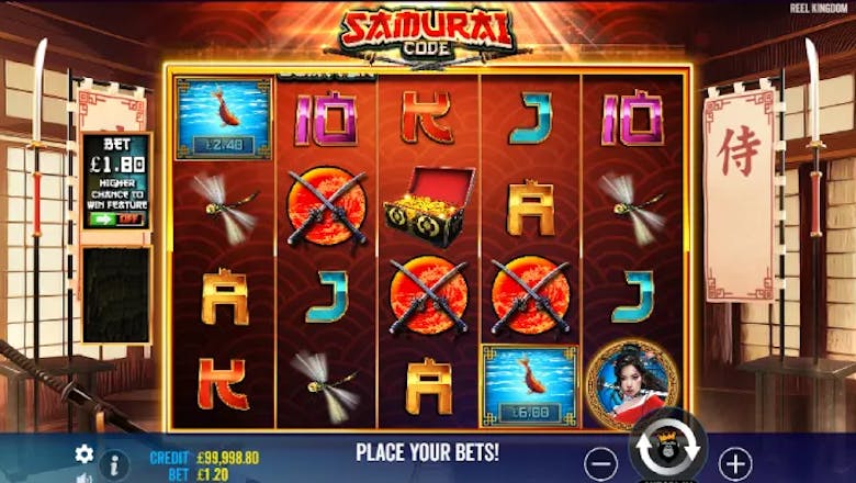 samurai code basgame screenshot