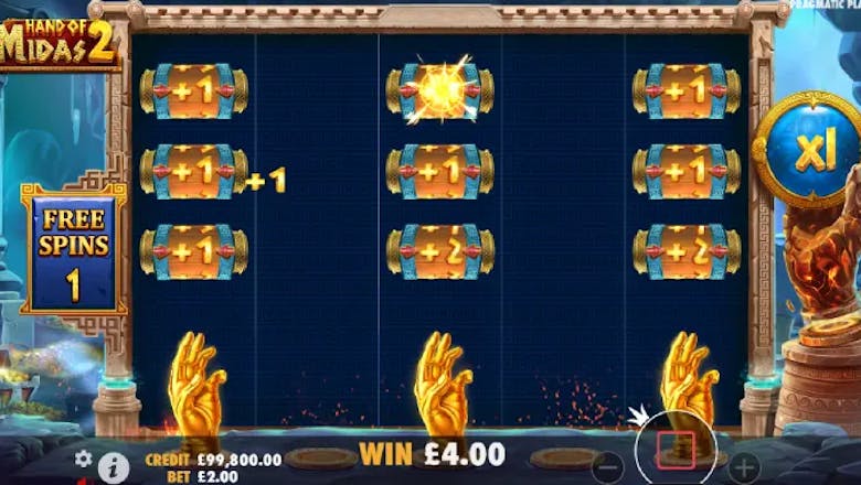 hand of midas 2 online slot spin tumble screenshot