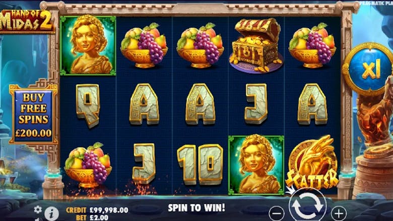hand of midas 2 slot basegame screenshot
