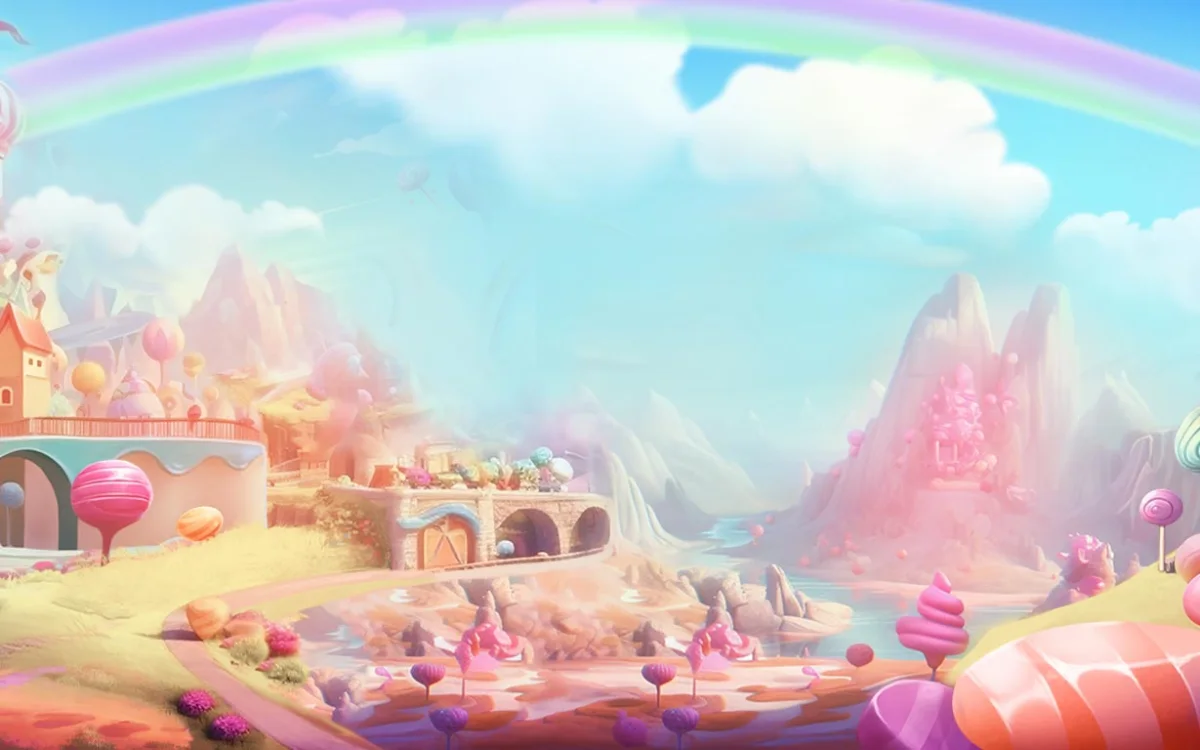 sweet kingdom slot background