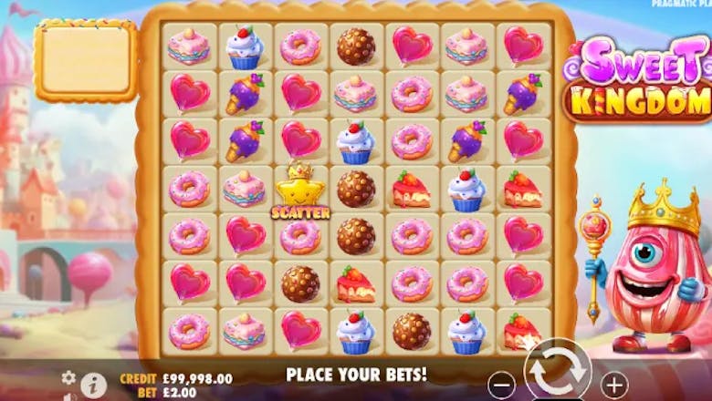 sweet kingdom slot basegame screenshot