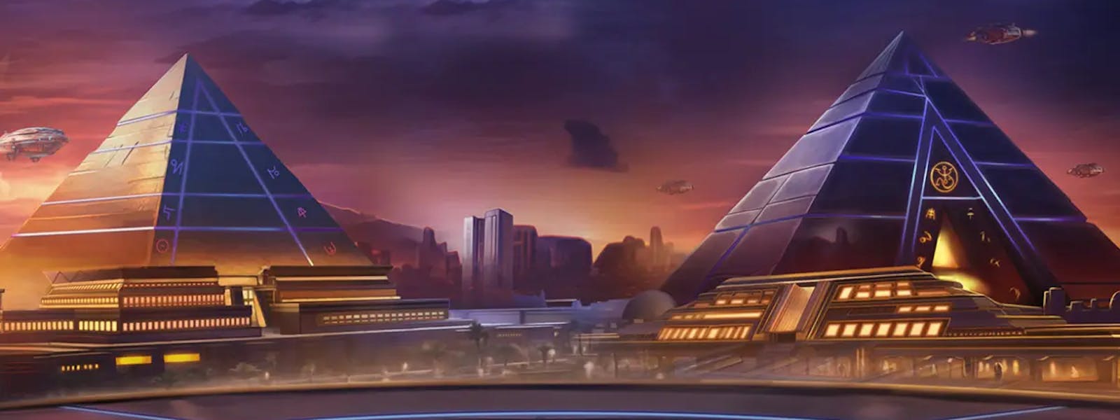 rise of pyramids slot background