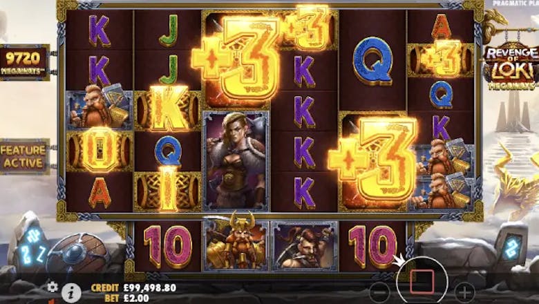 revenge of loki megaways freespins trigger
