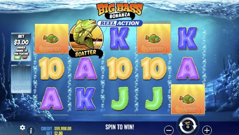 big bass bonanza reel action basegame