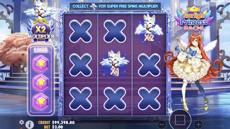 starlight princess pachi slot freespins multiplier