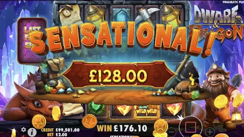 dwarf and dragon slot sensational win