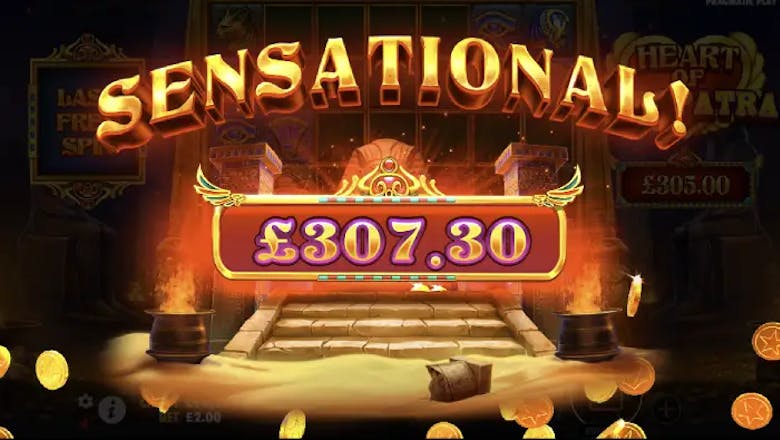 heart of cleopatra sensational win