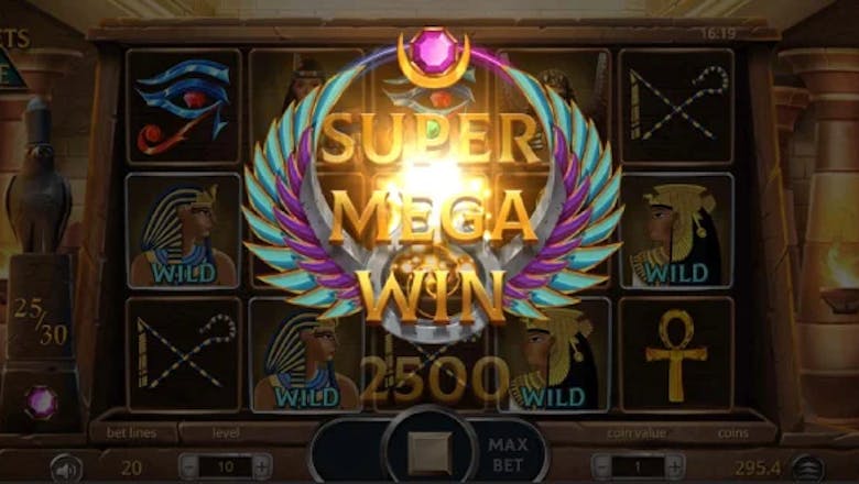 secrets of the nile slot super mega win