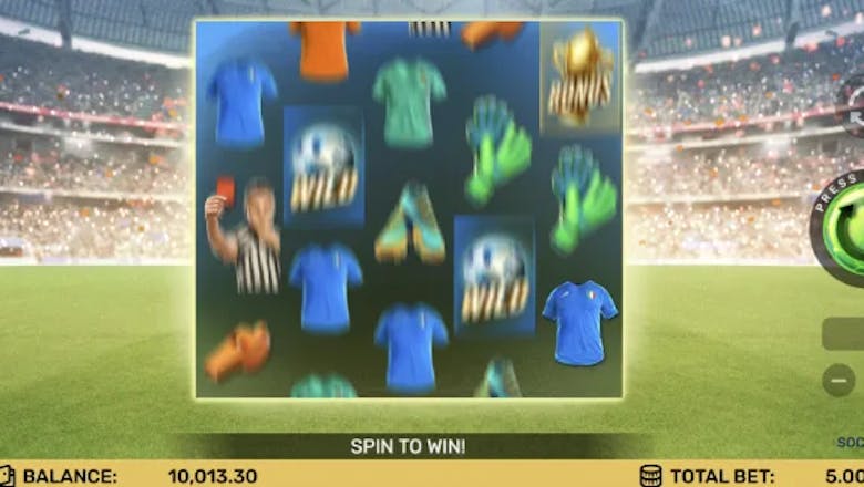 soccer strike online slot spinning reel