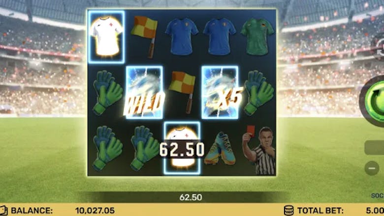 soccer strike slot mega win