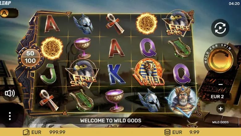 wild gods slot basegame