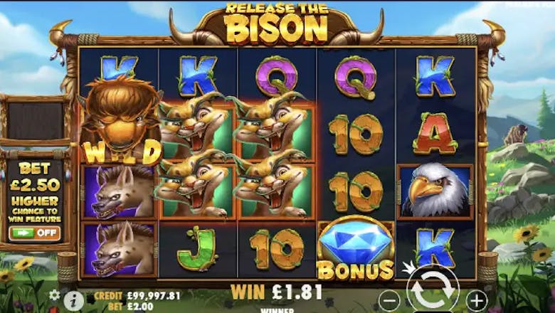 release the bison slot basegame