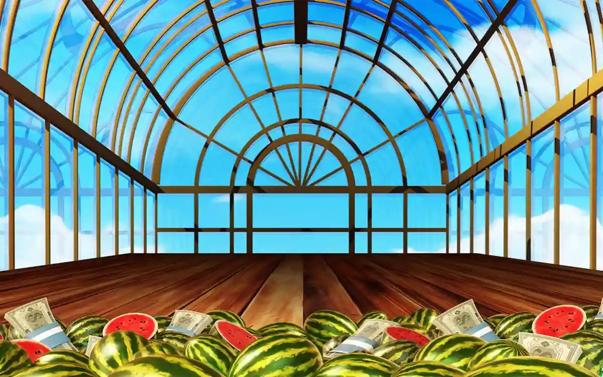 mighty munching melons slot background