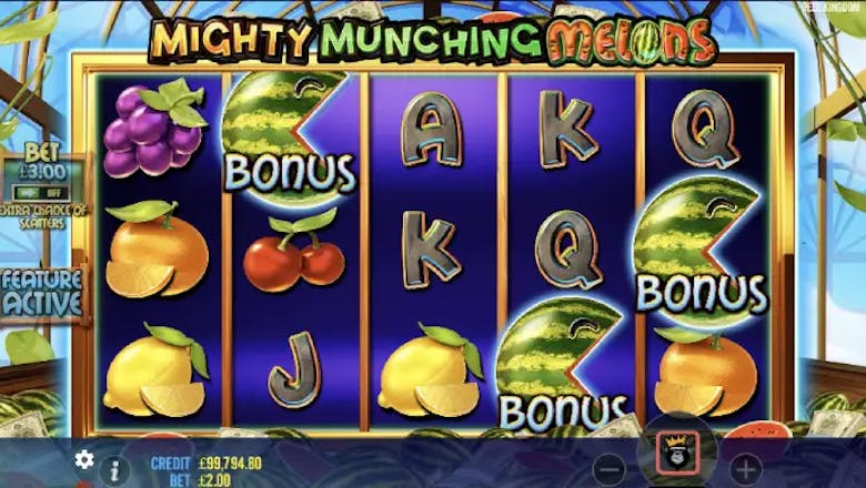 mighty munching melons freespins trigger