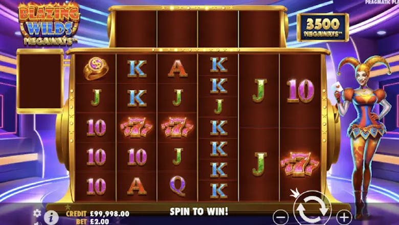 blazing wilds megaways slot basegame