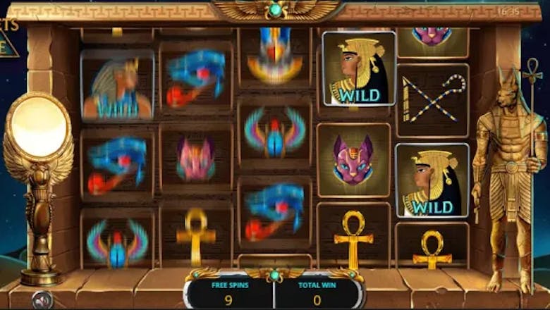 secrets of the nile slot freespins round