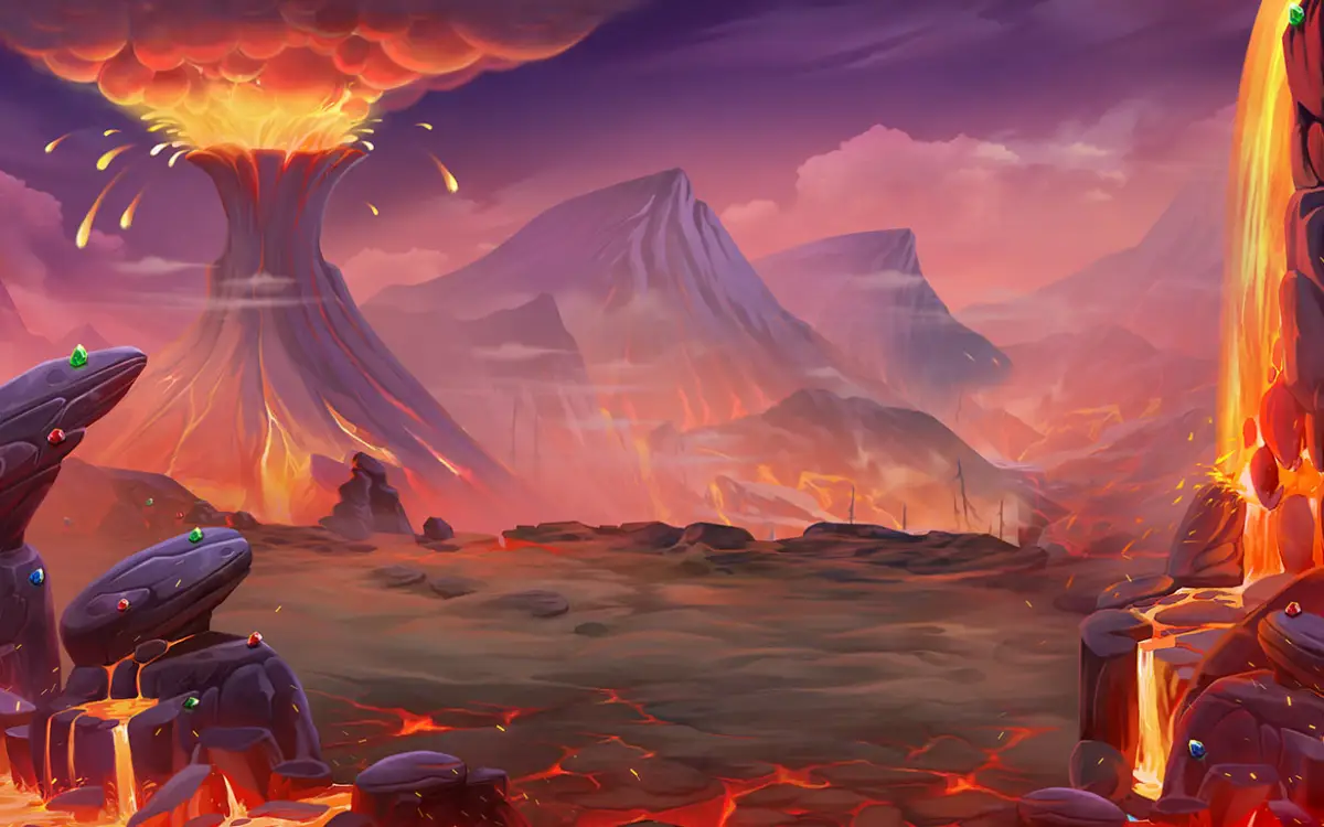 red hot luck slot background