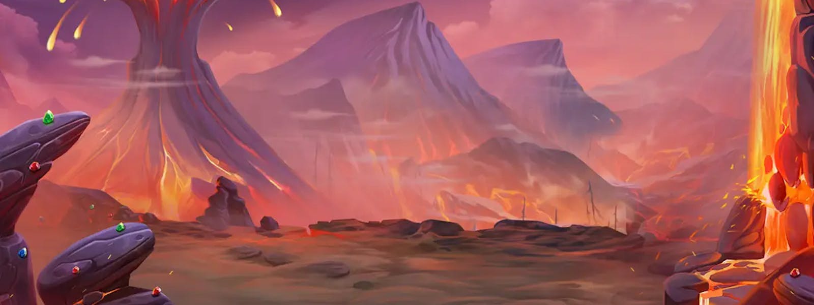 red hot luck slot background