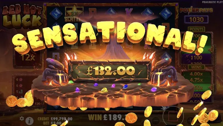 red hot luck slot sensational win