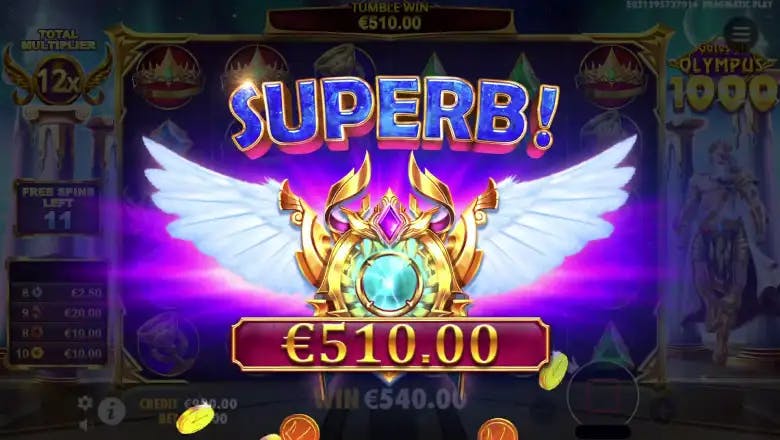 Gates of Olympus 1000 Super win