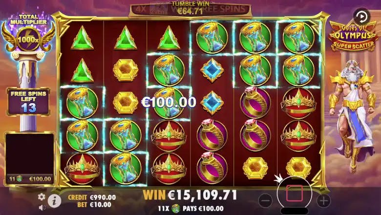 Gates of Olympus Super Scatter Bonus Round