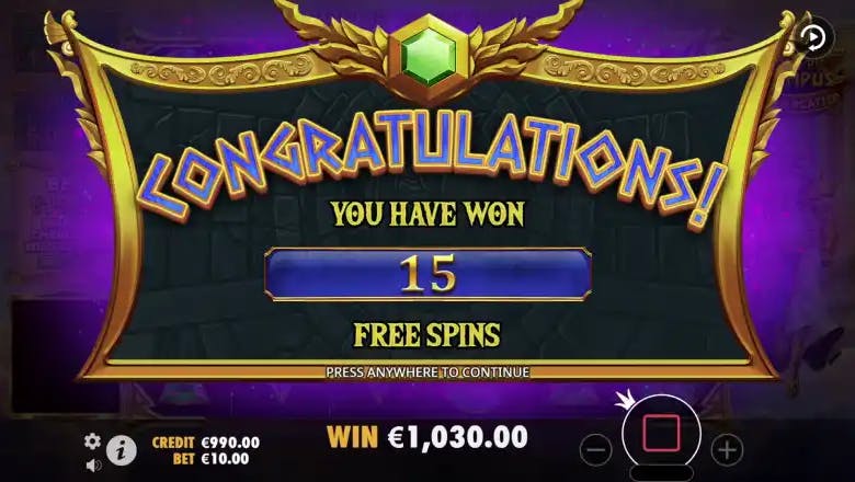 Gates of Olympus Super Scatter Free Spins