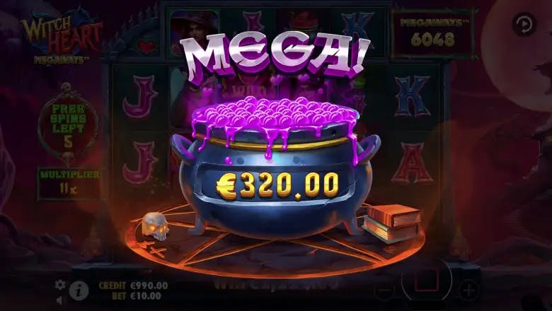 Witch Heart Megaways Mega Win
