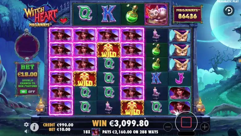 Witch Heart Megaways Gameplay