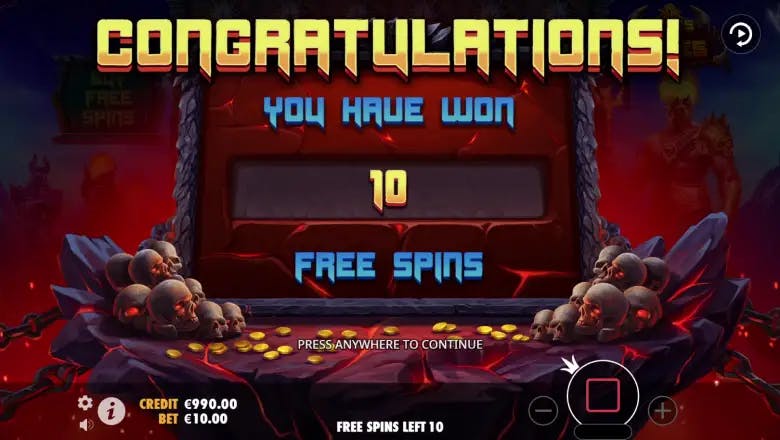 Gates of Hades Free Spins