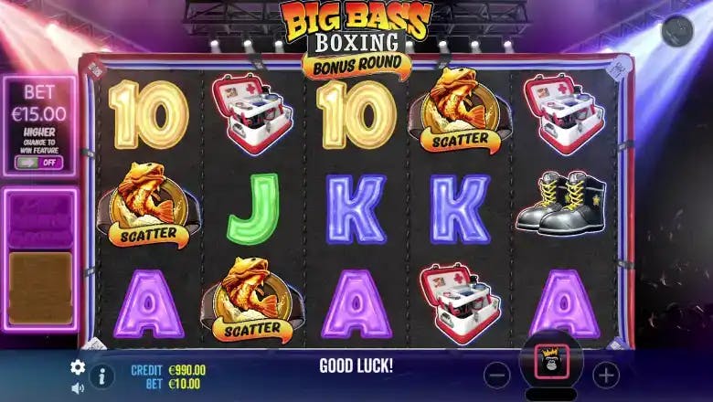 Big Bass Boxing Bonus Round Base Game
