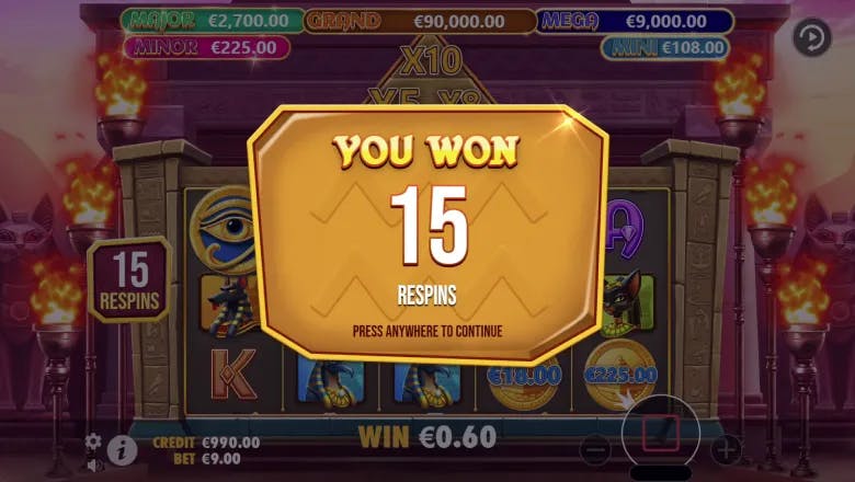 Mummy's Jewels Free Spins